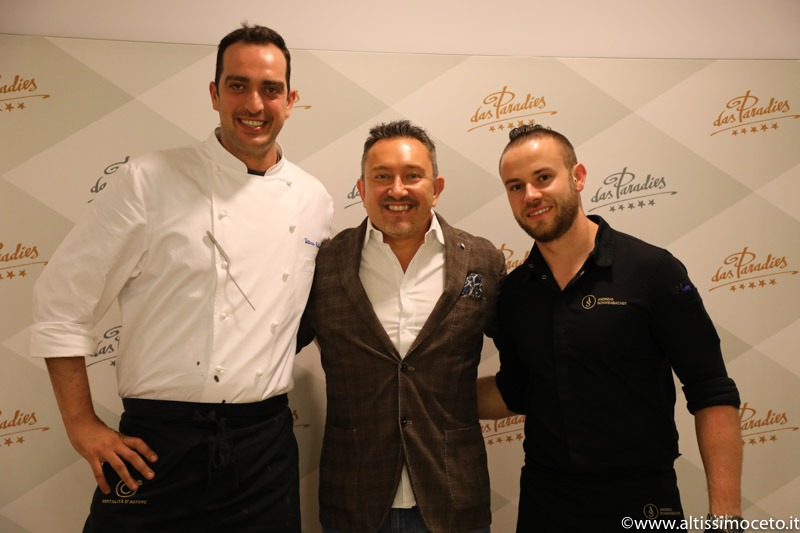 Cena a quattro mani @Ristorante Paradiso dell’Hotel Das Paradies – Laces (BZ) – Chef Andreas Schwienbacher, Chef Ospite Vittorio Colleoni