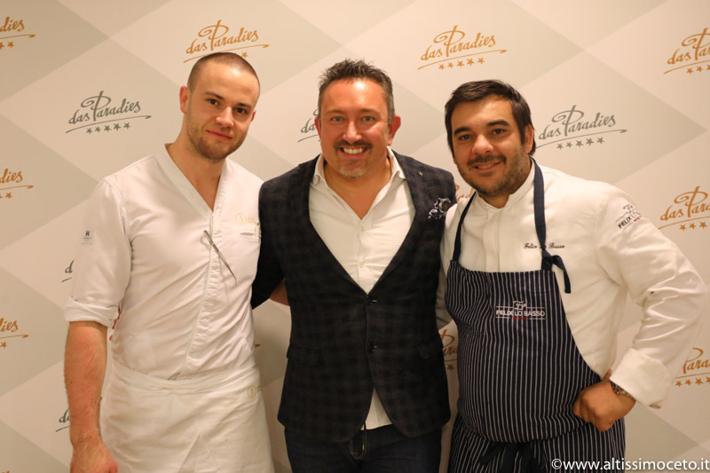 Cena a quattro mani @Ristorante Paradiso dell’Hotel Das Paradies – Laces (BZ) – Chef Andreas Schwienbacher, Chef Ospite Felice Lo Basso