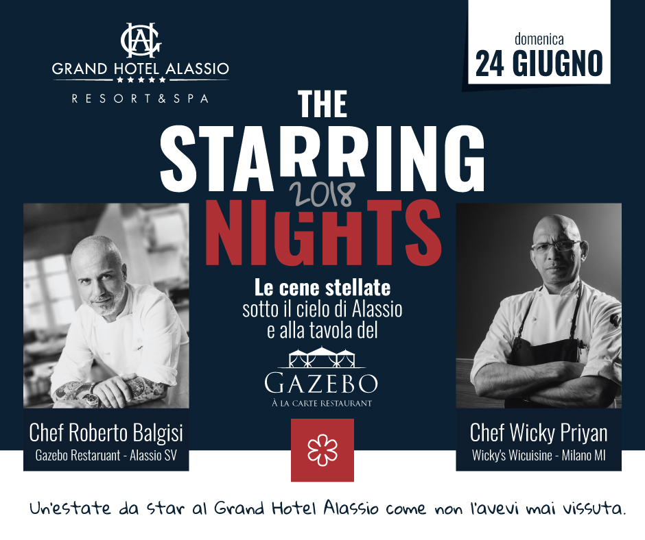 The Starring Nights con Wicky's - Gazebo Restaurant @GH Alassio